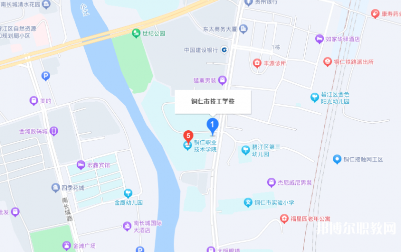 銅仁市技工學校地址，乘車路線