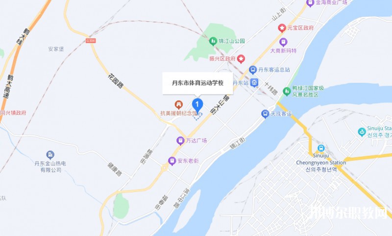 丹東市體育運動學校地址，乘車路線