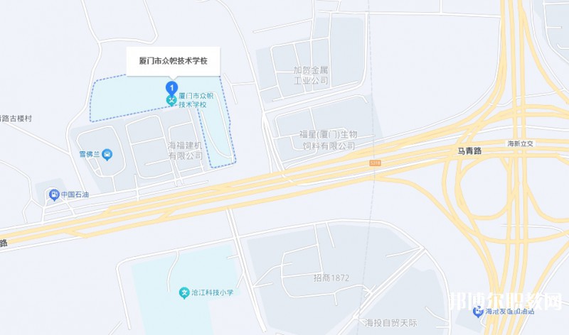 廈門市眾幟技術學校地址，乘車路線